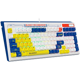 Клавиатура A4Tech Bloody B950 синий/белый