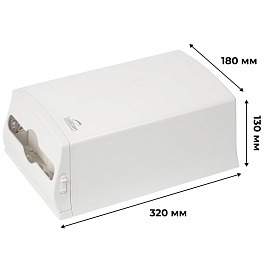 Диспенсер для салфеток Luscan Professional Optima maxline N4 настольный пластиковый белый
