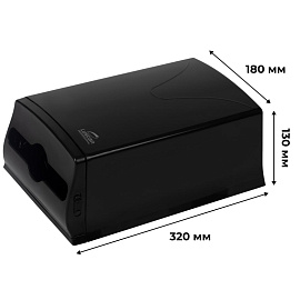 Диспенсер для салфеток Luscan Professional Optima maxline N4 настольный пластиковый черный