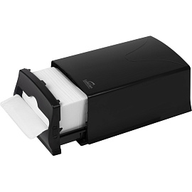 Диспенсер для салфеток Luscan Professional Optima maxline N4 настольный пластиковый черный