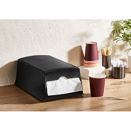 Диспенсер для салфеток Luscan Professional Optima maxline N4 настольный пластиковый черный