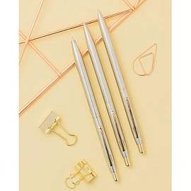 Ручка шариковая автоматическая Attache 4007CN синяя (толщина линии 0.7 мм)