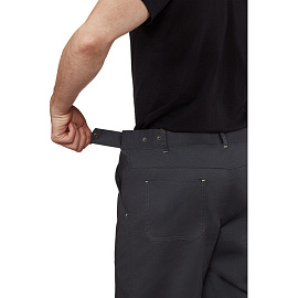 Брюки сигнальные летние мужские Равелин-БР с СОП лимонные/графит (размер 60-62, рост 170-176)