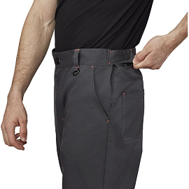 Брюки сигнальные летние мужские Равелин-БР с СОП красные/графит (размер 52-54, рост 158-164)