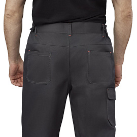 Брюки сигнальные летние мужские Равелин-БР с СОП красные/графит (размер 48-50, рост 182-188)