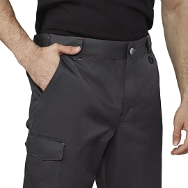 Брюки сигнальные летние мужские Равелин с СОП красные/графит (размер 52-54, рост 182-188)