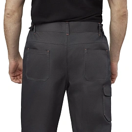 Брюки сигнальные летние мужские Равелин с СОП красные/графит (размер 52-54, рост 182-188)