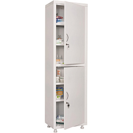 Шкаф медицинский Hilfe МД 1 1657/SS (белый, 570x320x1755 мм)