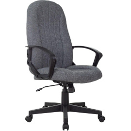 Кресло для руководителя Бюрократ T-898/3C1GR серое (ткань, пластик) фото Кресло для руководителя Бюрократ T-898/3C1GR серое (ткань, пластик)