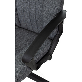 Кресло для руководителя Бюрократ T-898/3C1GR серое (ткань, пластик) фото Кресло для руководителя Бюрократ T-898/3C1GR серое (ткань, пластик)