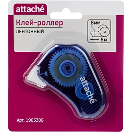 Клей-роллер ленточный Attache 8 мм х 8 м синий