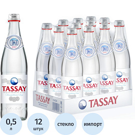 Вода питьевая Tassay негазированная стекло 0.5 л