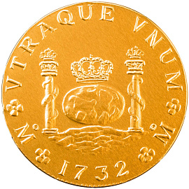 Шоколад порционный Монетный двор Золото Пиратов 15% какао (50 штук по 6 г)