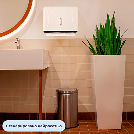 Диспенсер для полотенец листовых TOPFORT H2 белый
