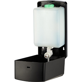 Дозатор (диспенсер) для жидкого мыла механический Выбор есть пластик чёрный 1 л (205B)