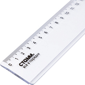 Линейка Стамм 50 см пластиковая прозрачная фото Линейка Стамм 50 см пластиковая прозрачная
