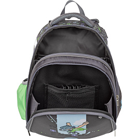 Ранец Комус Класс Basic Velo анатомический черный (велосипед) с двумя отделениями