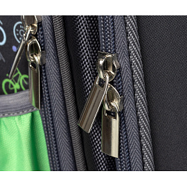 Ранец Комус Класс Basic Velo анатомический черный (велосипед) с двумя отделениями