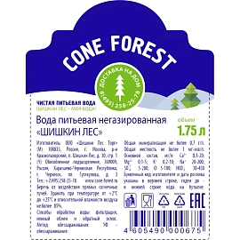 Вода питьевая Шишкин лес негазированная 1.75 л фото Вода питьевая Шишкин лес негазированная 1.75 л