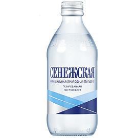 Вода минеральная Сенежская столовая газированная 0.33 л
