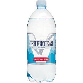 Вода питьевая Сенежская газированная 1 л