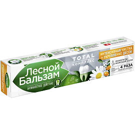 Зубная паста Лесной Бальзам с экстрактом ромашки и маслом облепихи 75 мл
