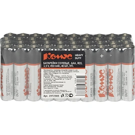 Батарейка AAA мизинчиковая Комус (40 штук в упаковке)