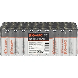 Батарейка AA пальчиковая Комус (40 штук в упаковке)