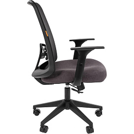 Кресло офисное Chairman 535 LT серое/черное (сетка/ткань, пластик)