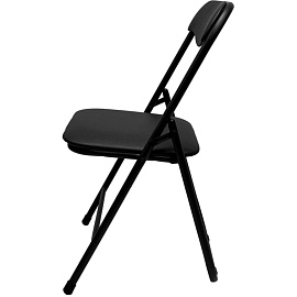 Стул офисный РС01.00.04 складной черный (искусственная кожа, металл черный)