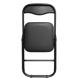 Стул офисный РС01.00.04 складной черный (искусственная кожа, металл черный)