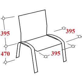 Стул офисный РС01.00.04 складной черный (искусственная кожа, металл черный)