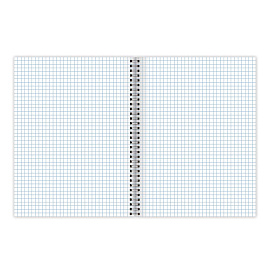 Тетрадь А4, 80 л., BRAUBERG, гребень, клетка, глянцевый лак, WILD, 404052