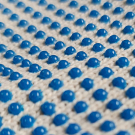 Перчатки рабочие защитные СВС хлопковые/полиэфирные с ПВХ покрытием белые (точка, 4 нити, 10 класс, размер 7-8 (M) 250 пар в упаковке)