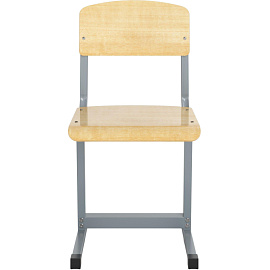 Стул ученический Комус (натуральный/серый, рост 7)