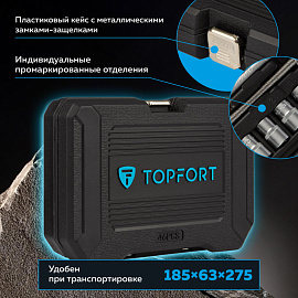 Набор инструмента автомобильный TOPFORT 46 предметов