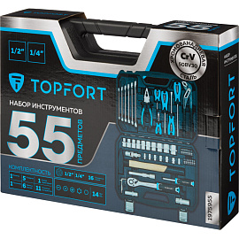 Набор инструмента автомобильный TOPFORT 55 предметов