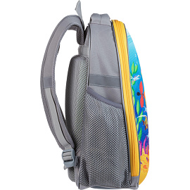 Ранец Комус Класс Light Шустрики анатомический серый с одним отделением