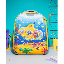 Ранец Комус Класс Light Шустрики анатомический серый с одним отделением