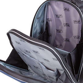 Ранец Комус Класс Light Team черный с двумя отделениями