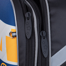 Ранец Комус Класс Light Team черный с двумя отделениями