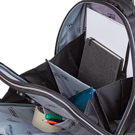 Ранец Комус Класс Light Team черный с двумя отделениями