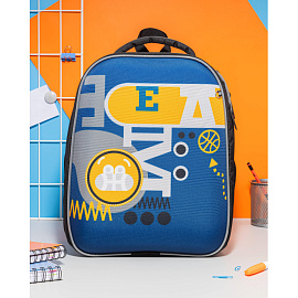 Ранец Комус Класс Light Team черный с двумя отделениями