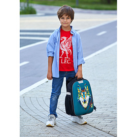 Ранец Комус Класс Light зеленый (волк) с одним отделением