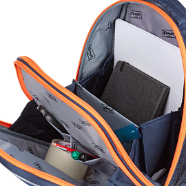 Ранец Комус Класс Light Super car синий с двумя отделениями