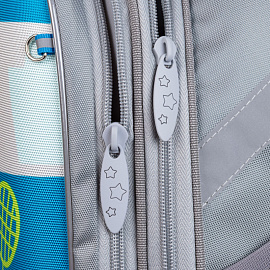 Ранец Комус Класс Light Team серый с двумя отделениями
