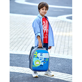 Ранец Комус Класс Light Team серый с двумя отделениями