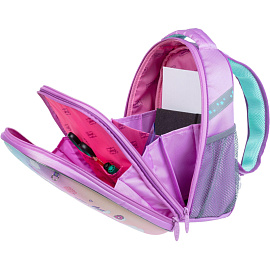 Ранец Комус Класс Light Uniland сиреневый с двумя отделениями