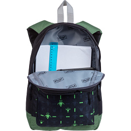 Рюкзак ортопедический Комус Класс Robot Паттерн черный