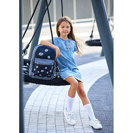 Рюкзак ортопедический Комус Класс Ромашки серый